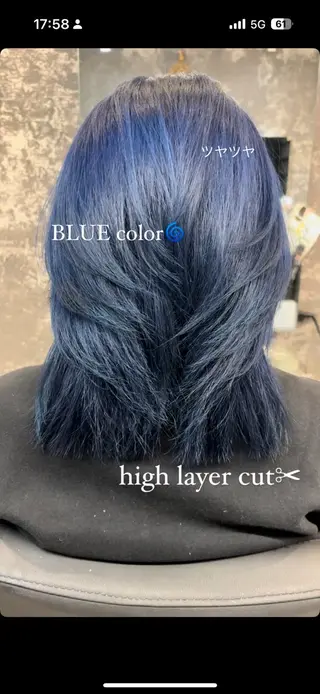 セミロング レイヤーカット/韓国 ヘア/LILICAのヘアスタイル