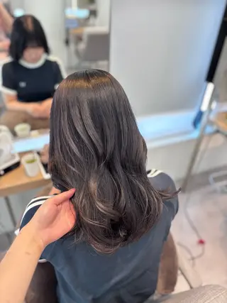 ミディアム 透明感/韓国/ miyu 🎀のヘアスタイル