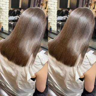 セミロング カラー 色気グレージュ 🤍kosuke🤍のヘアスタイル