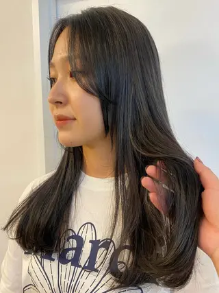 カラー yuzuha/韓国風 / 透明感カラー🎀のヘアスタイル