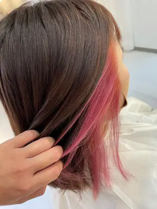 ミディアム カラー 💈髪質改善メニュー 佐藤 萌💈のヘアスタイル