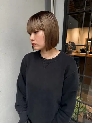 ミディアム fubuki🪷 似合わせカットカラーのヘアスタイル