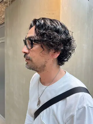 パーマ メンズ ブリーチカラー🫧 いぐち しょうた🫧のヘアスタイル