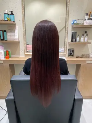 ロング 透明感カラー/顔周り カット/レイヤーにかのヘアスタイル