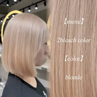 ミディアム ハイトーン特化🤍/ ハルナのヘアスタイル