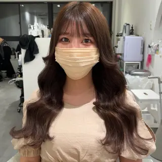 ロング カラー MOE🐈‍⬛🎀 エクステ/ワンホンのヘアスタイル