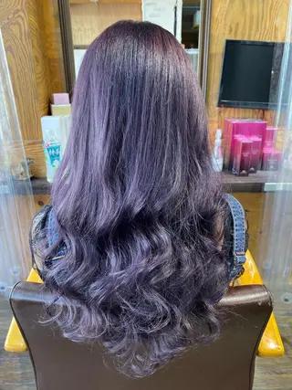 ロング カラー IwAsh大和駅前店所属・IwAsh大和駅前店 河野亜里香のヘアスタイル