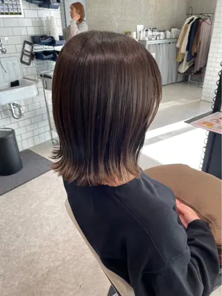 ミディアム ボブ/ショートボブ/ 岡山駅/別曽遥也のヘアスタイル