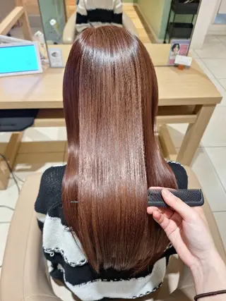 ロング 艶髪縮毛矯正🪽💫 安田彩愛のヘアスタイル