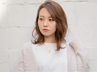 セミロング カラー ツヤ美髪💐 髪質改善/高山愛来のヘアスタイル