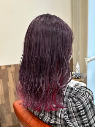 セミロング カラー 井上 武輝のヘアスタイル