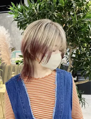 ミディアム カラー ♡ハッシュカット/ レイヤー/yucoのヘアスタイル