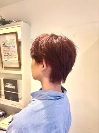 ショート カラー メンズ 新宿　副店長 新井彩斗のヘアスタイル