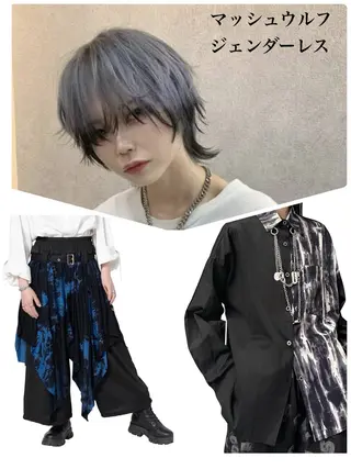 ミディアム カラー ヘアアレンジ メンズ ヘアサロンbig所属・田元 寛哉のヘアスタイル