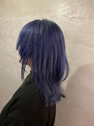 ミディアム カラー FUJINO RYOのヘアスタイル