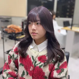 ロング カラー Rui/透明感カラー 暖色/レイヤーカットのヘアスタイル