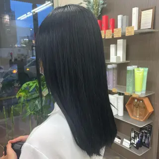 ロング ダブルカラー/韓国 ヘア/さわのあかねのヘアスタイル