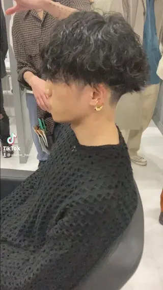 メンズ アイブロウ men'sカットの 神様　Sky原宿のヘアスタイル