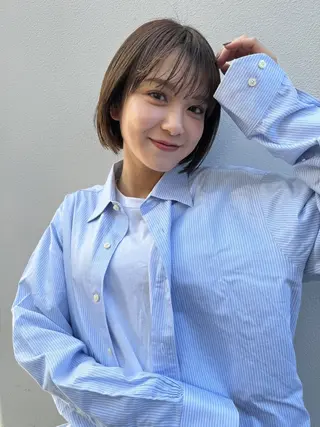 ショート カラー 嶋佐 昌大 シマサマオのヘアスタイル