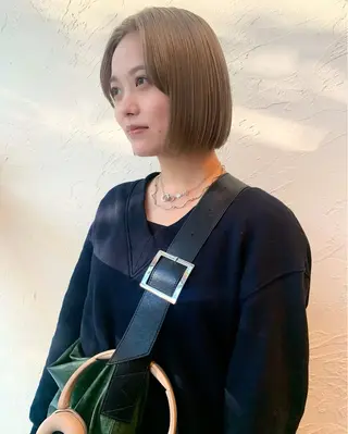 ミディアム カラー 庄司 朱里のヘアスタイル