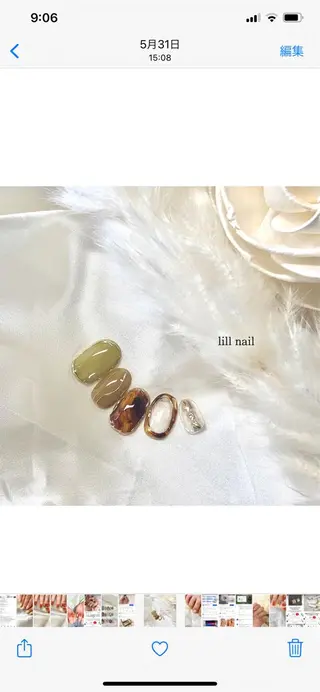 ミディアム pllia beautyのネイルデザイン