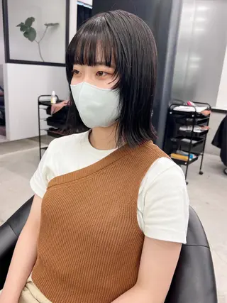 ミディアム カラー kimika🥑 メンズ/髪質改善のヘアスタイル