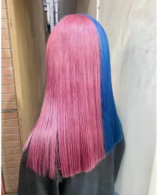 ミディアム カラー GARU-ガル-所属・TSUNO🦖 派手髪/オタク美容師のヘアスタイル