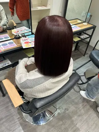 ミディアム カラー 艶髪レイヤー上田 紗也🇰🇷💗のヘアスタイル