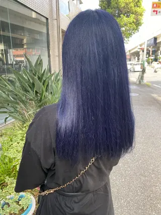 セミロング カラー モモカ/ハイトーン /バレイヤージュのヘアスタイル