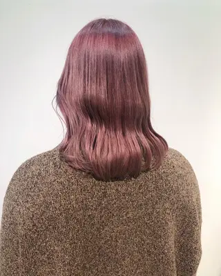 セミロング カラー レイヤー/お顔まわり 暖色カラー🍑Amiのその他イメージ