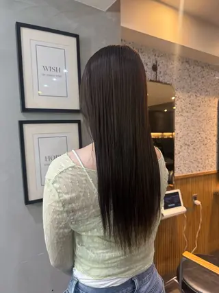カラー La fith hair charme 渋谷店【ラフィス ヘアー シャルム】所属・🤎艶カラー/縮毛/ クルミ🤎のヘアスタイル