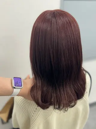 セミロング カラー 🎀愛されgirly ヘア🫧Ayakaのヘアスタイル