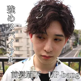 ショート パーマ メンズ メンズパーマ/ メッシュ😎タクミのヘアスタイル