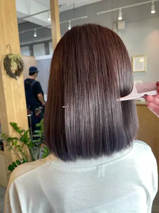 ミディアム カラー miloc那覇 MIKUのヘアスタイル