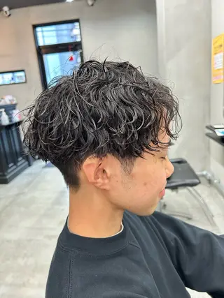 ショート パーマ メンズ 大和田 玲円/メンズ専門のヘアスタイル