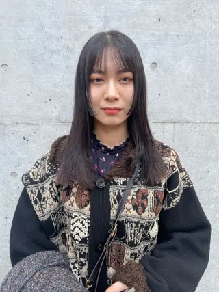 ロング 菊地 柚乃のヘアスタイル