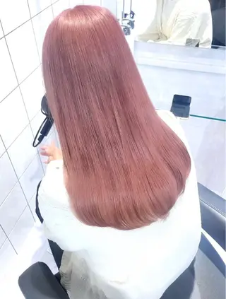 ロング カラー ヘアアレンジ Ryo横浜韓国ヘア/ ハイトーン/縮毛矯正のヘアスタイル