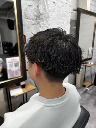 パーマ メンズ 笹江 瑞穂のヘアスタイル