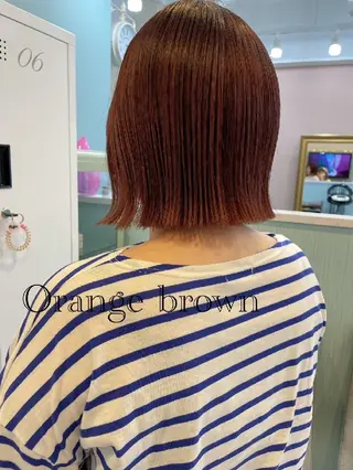 ショート カラー 暗髪艶カラー/ ナチュラル/maiのヘアスタイル