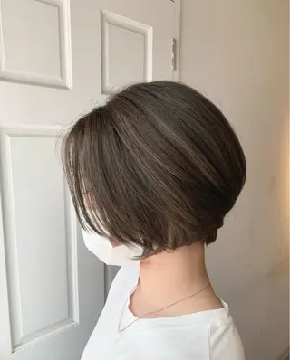 ショート やりすぎないパーマ ニュアンスパーマのヘアスタイル