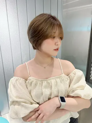 ショート カラー 大人美人ショート ⭐️かのうのヘアスタイル