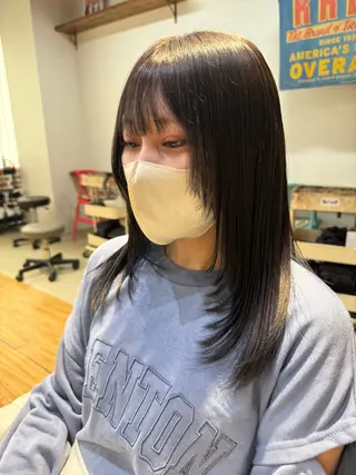 セミロング ヘアアレンジ 💞艶カラー/ ブリーチ💞ユウカのヘアスタイル