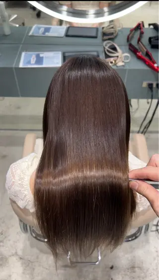 ミディアム ✨髪質改善 縮毛矯正 艶髪 立川美容室✨のヘアスタイル
