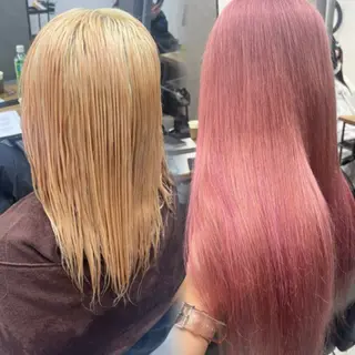 ロング カラー RIO🩶NEXT/ エクステ/ハイトーンのヘアスタイル