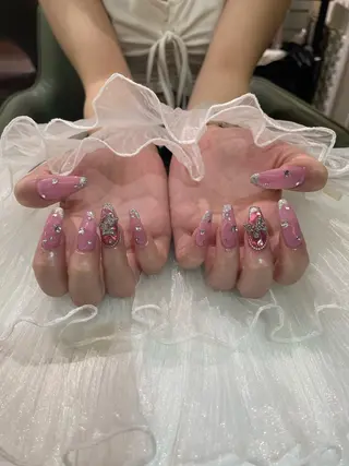 ネイル るか/透明感 カラー/アレンジのヘアスタイル