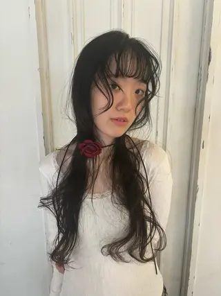 ロング カラー おおつか あすなのヘアスタイル
