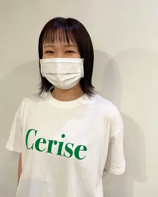 ショート カラー silo所属・silo MOKA 顔周りカット🦦のヘアスタイル
