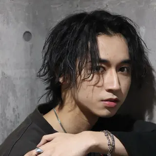 ミディアム カラー パーマ メンズ シースルーマッシュ/ メンズ/KYOHEIのヘアスタイル