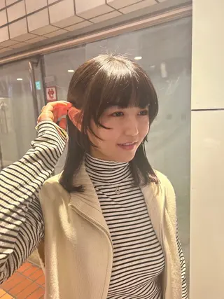 セミロング カラー 🍓女性専用サロン/ こころ🍓のヘアスタイル