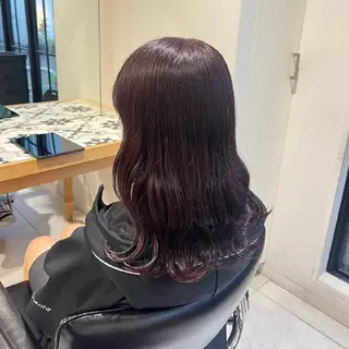 セミロング カラー RUA💜 モデル様募集中💜のヘアスタイル